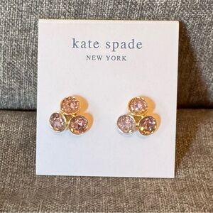 Kate Spade Pink Reflecting Pool Crystal Stud Earrings
